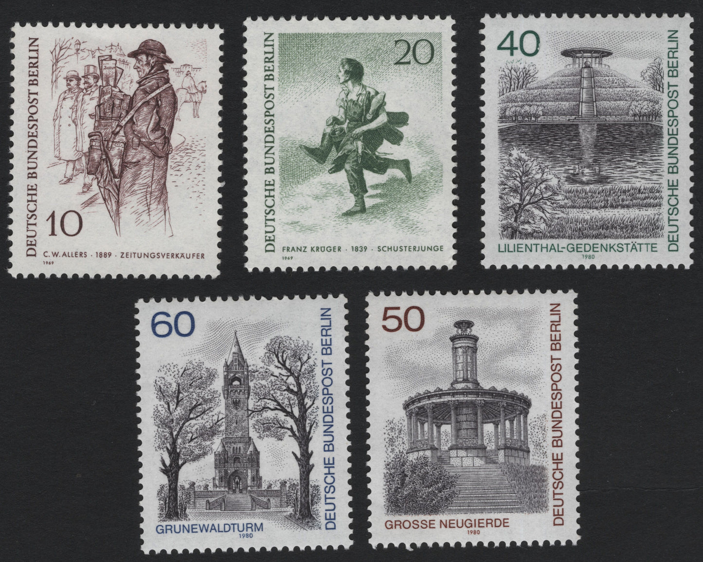 SCG5565 - 🇩🇪 Title: Berlin Cultural & Architectural Landmarks (1969–1980 Series)