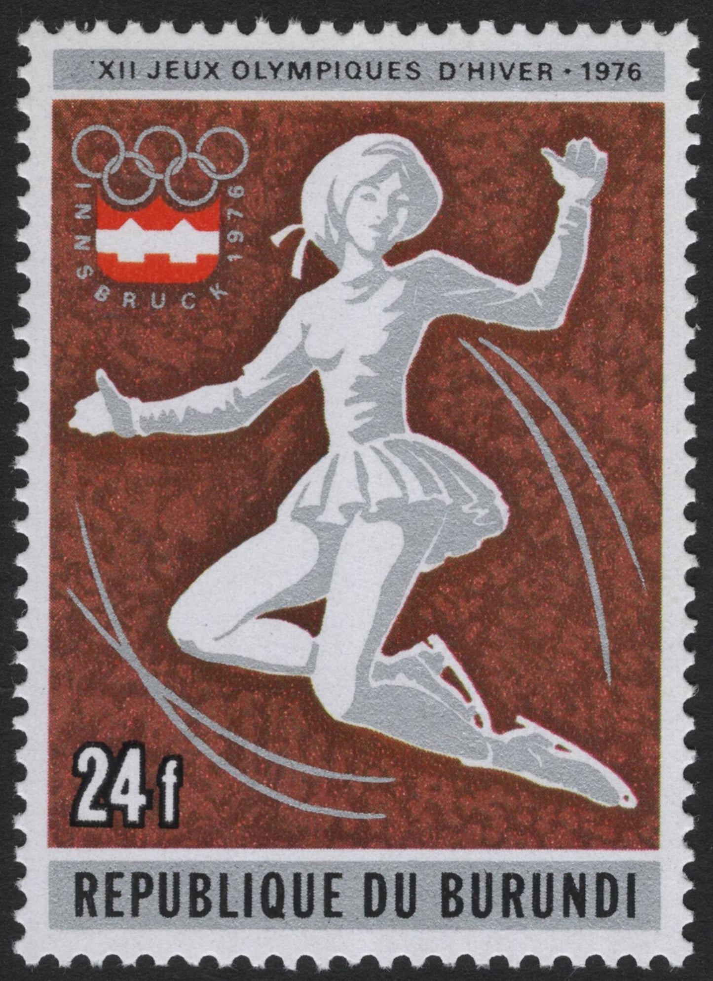 SCG5566 - Burundi 1976 Winter Olympics – Innsbruck Games Commemorative Set