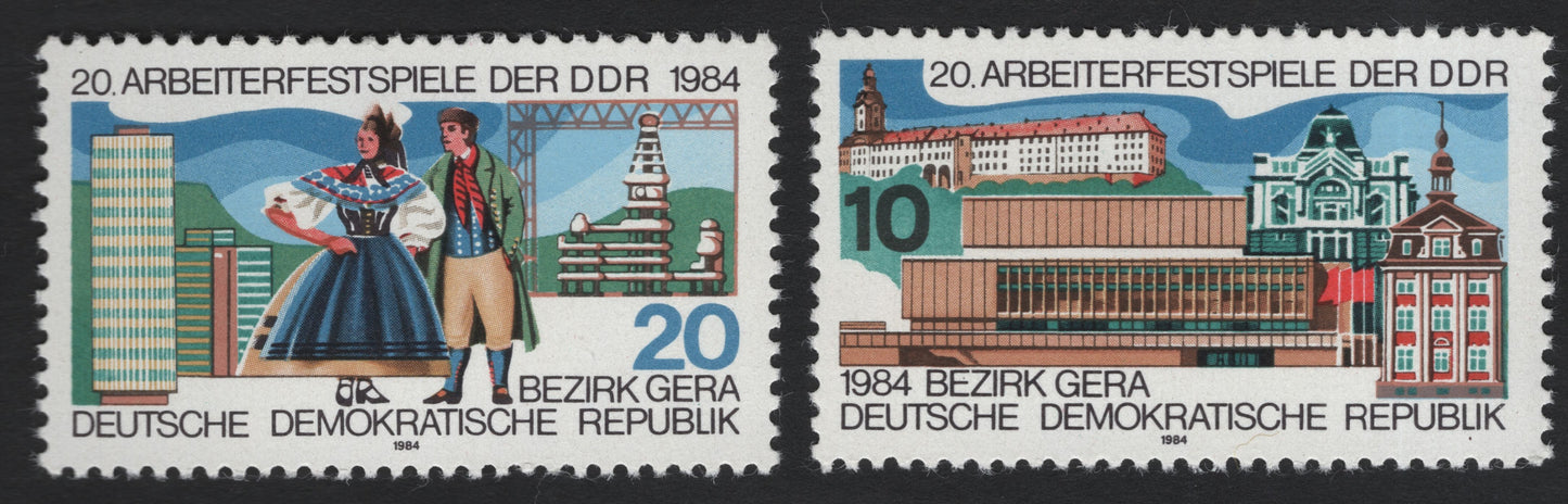 SCG5603 - East Germany 1984 – 20th Workers’ Festival, Gera District