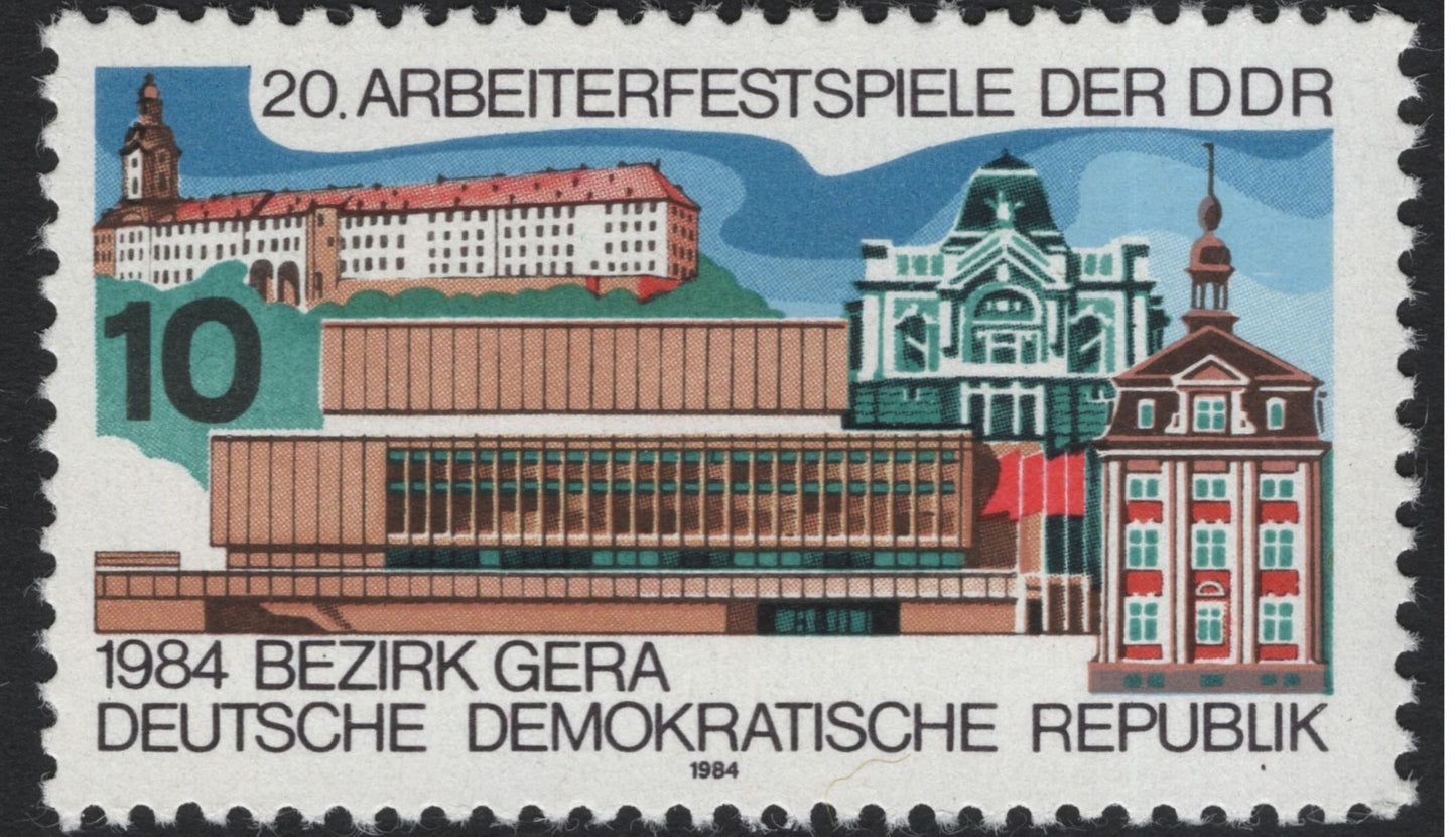 SCG5603 - East Germany 1984 – 20th Workers’ Festival, Gera District