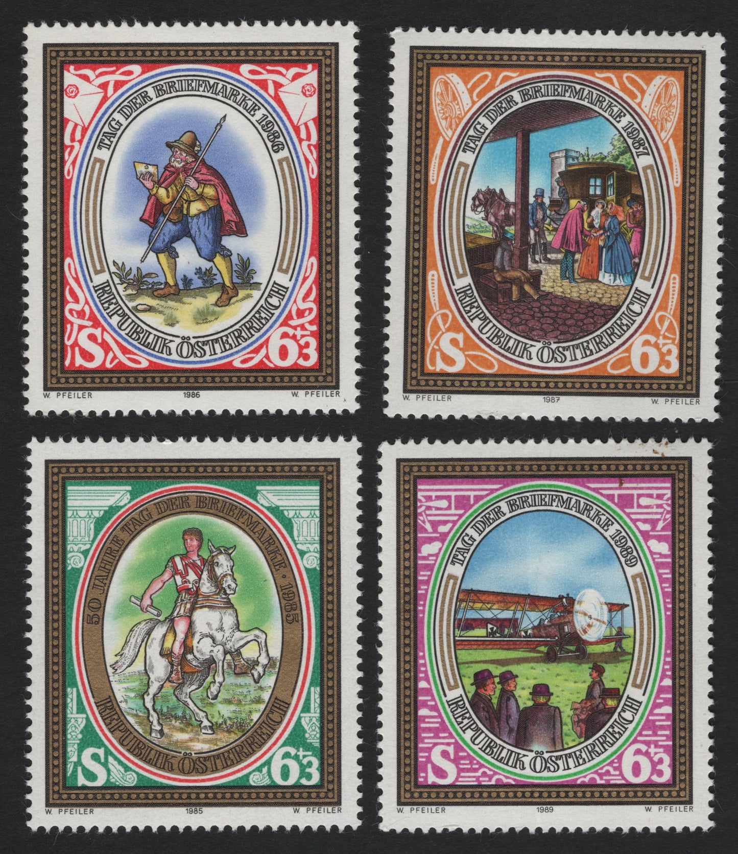 SCG5611 - Austria – Tag der Briefmarke Series (1985–1989)