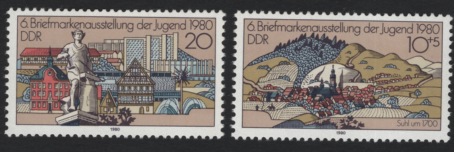 SCG5612 - DDR 1980 – 6th Youth Stamp Exhibition Commemorative Set