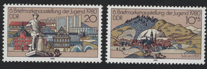 SCG5612 - DDR 1980 – 6th Youth Stamp Exhibition Commemorative Set
