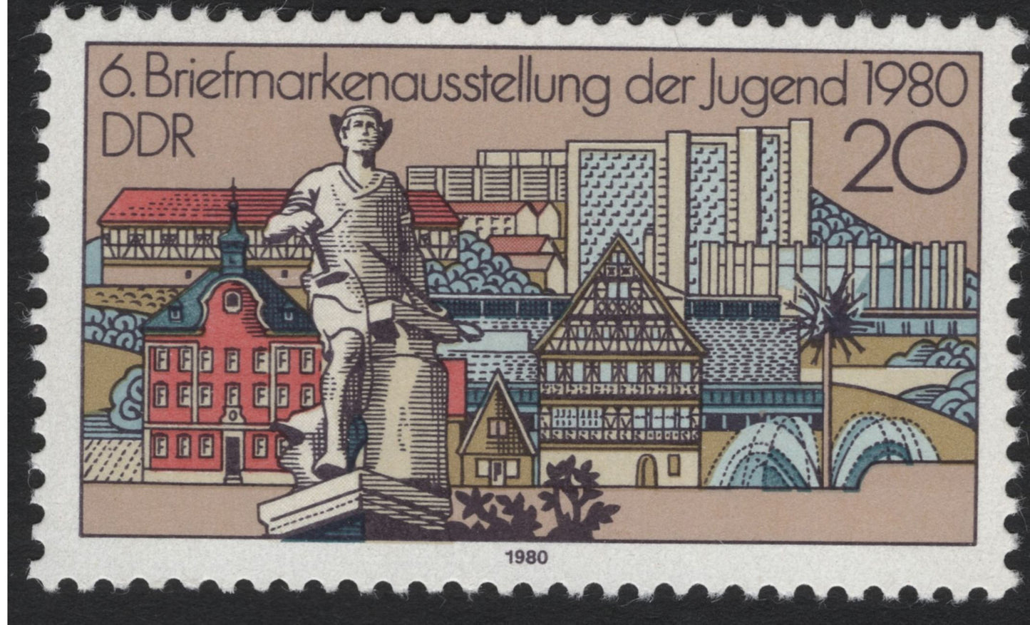 SCG5612 - DDR 1980 – 6th Youth Stamp Exhibition Commemorative Set