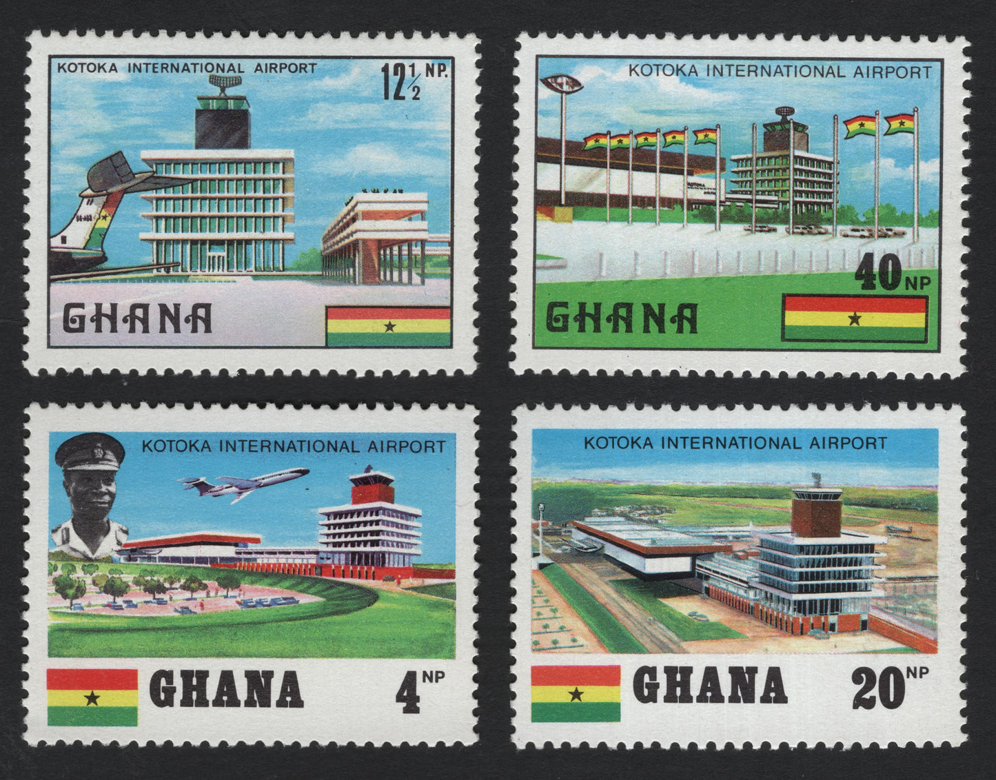 SCG5621 - Ghana 1969 – Kotoka International Airport Definitive Set