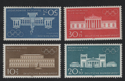SCG5624 - Germany 1970 Munich Olympic Buildings – Semi-Postal Set