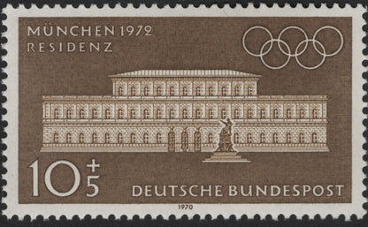 SCG5624 - Germany 1970 Munich Olympic Buildings – Semi-Postal Set