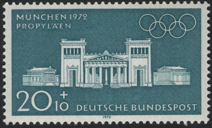 SCG5624 - Germany 1970 Munich Olympic Buildings – Semi-Postal Set