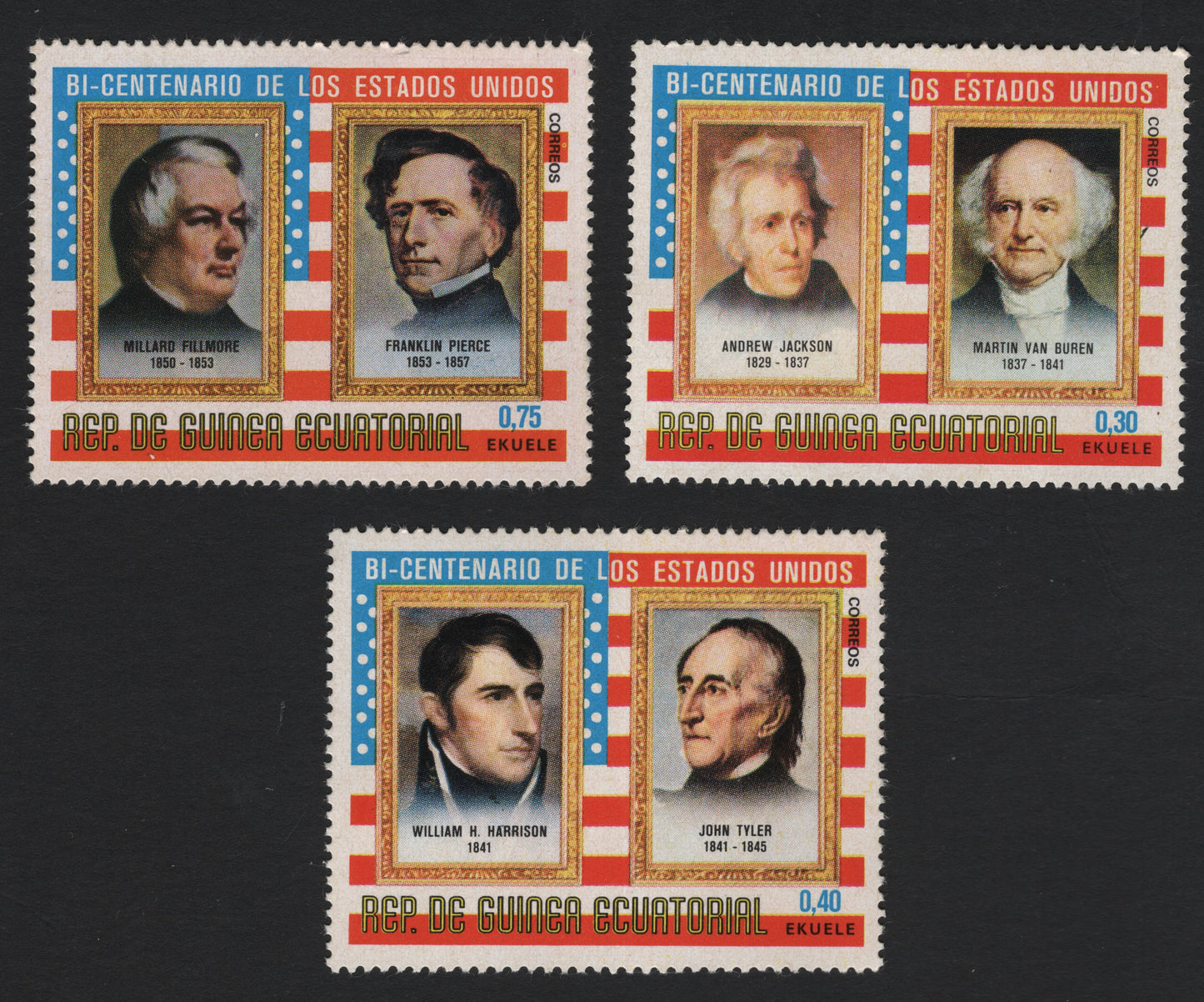 SCG5657 - Equatorial Guinea 1976 – U.S. Bicentennial Presidents Set