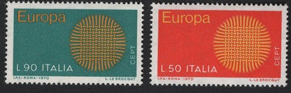 SCG5669 - Italy 1970 Europa “Woven Europe” CEPT Set