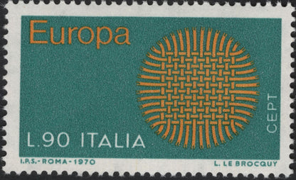 SCG5669 - Italy 1970 Europa “Woven Europe” CEPT Set