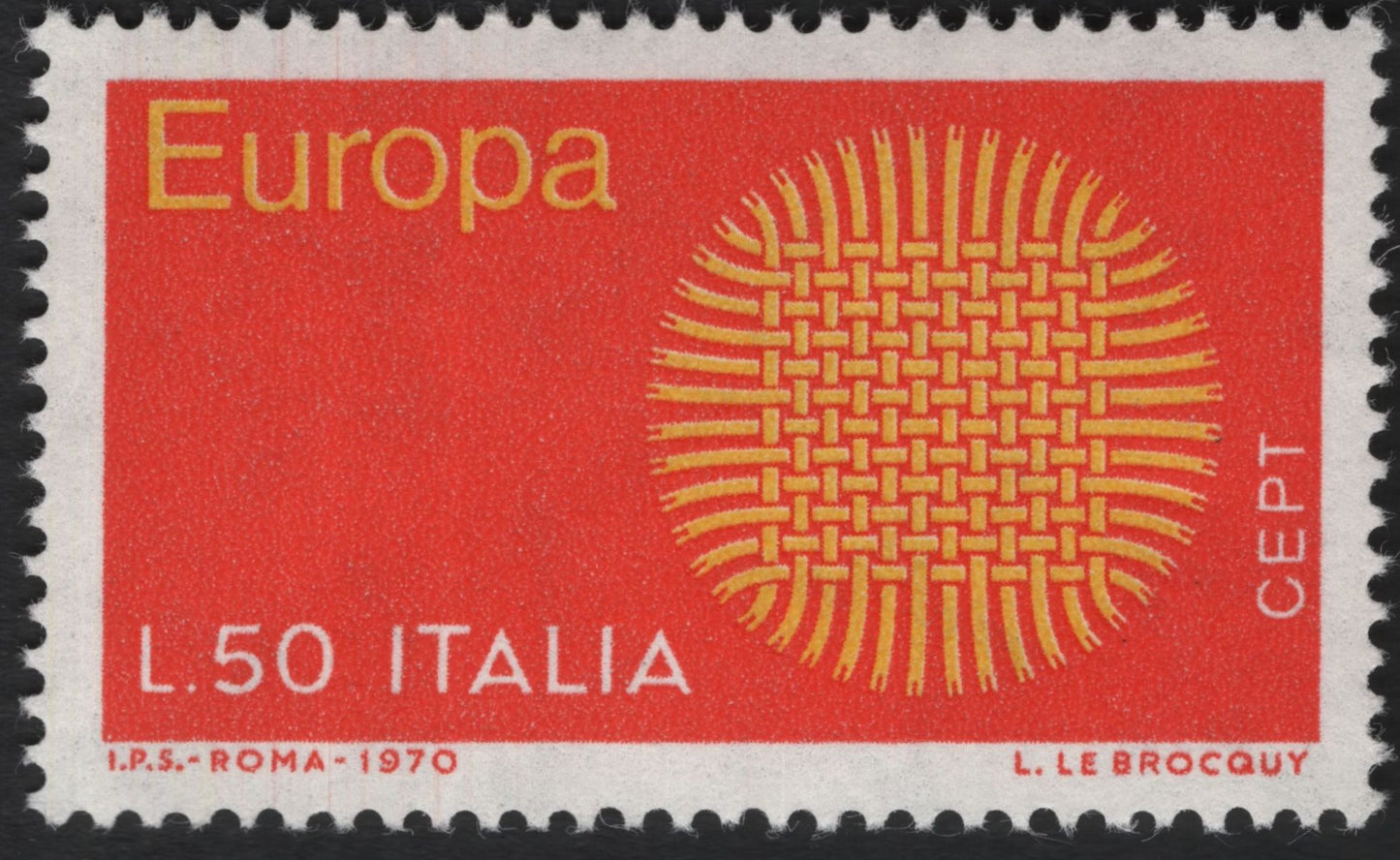SCG5669 - Italy 1970 Europa “Woven Europe” CEPT Set