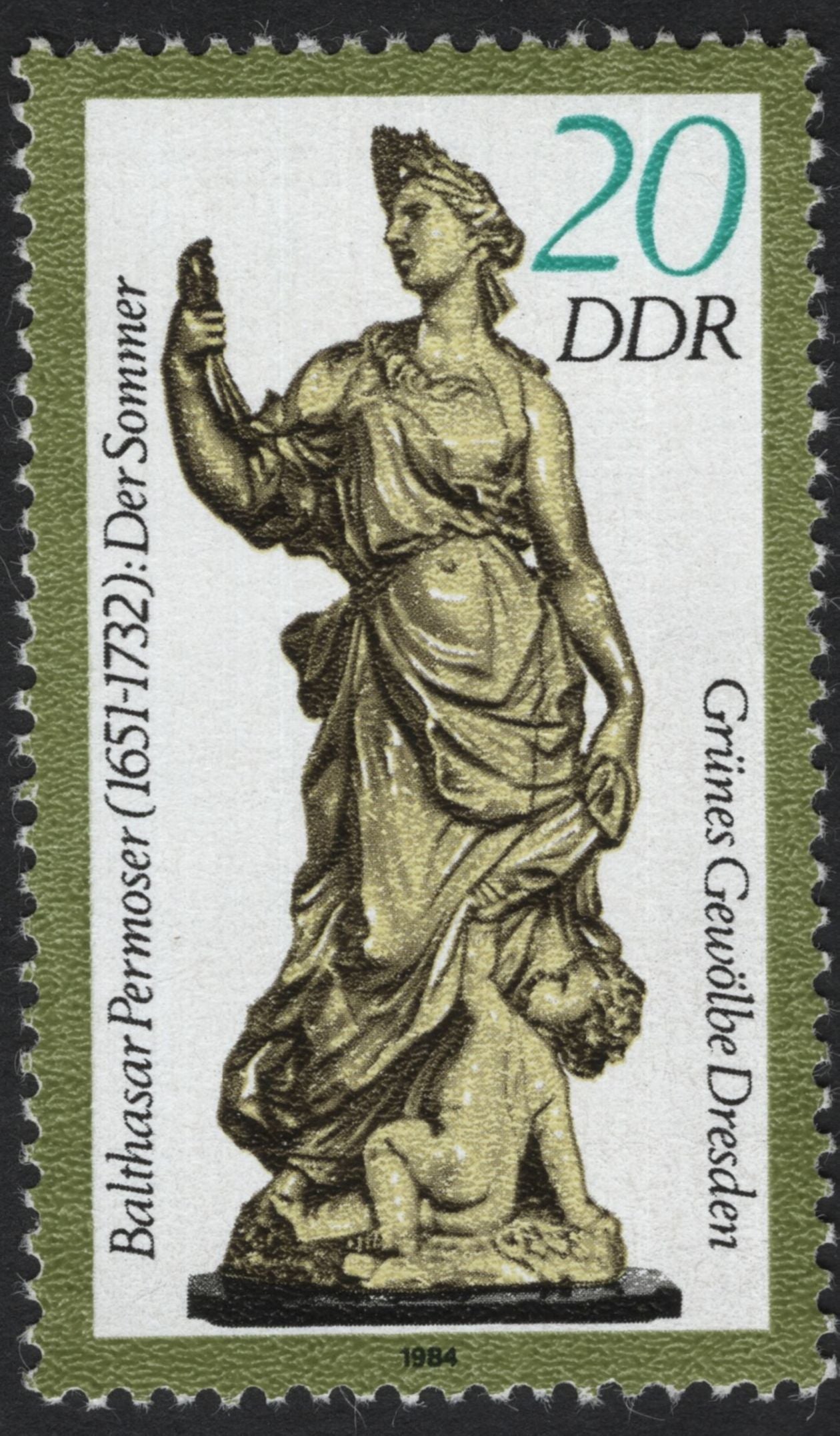 SCG5662 - DDR 1984 – Sculptures of the Seasons by Balthasar Permoser