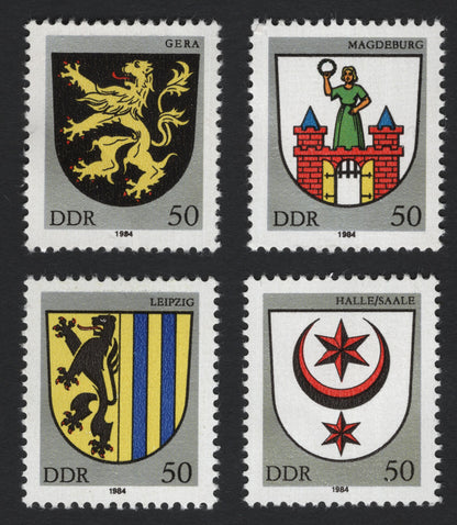 SCG5664 - East Germany 1984 – City Coats of Arms Definitive Set