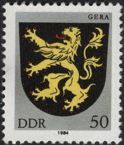 SCG5664 - East Germany 1984 – City Coats of Arms Definitive Set