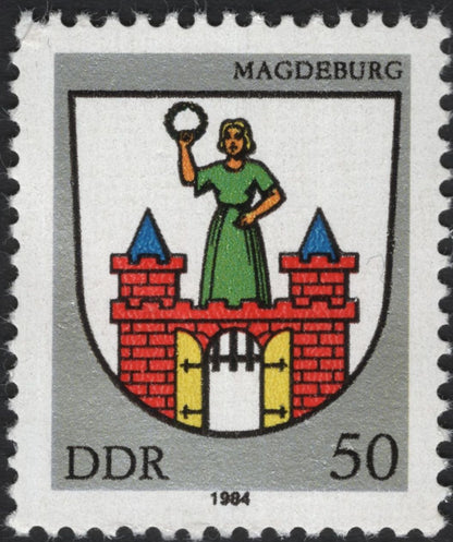 SCG5664 - East Germany 1984 – City Coats of Arms Definitive Set