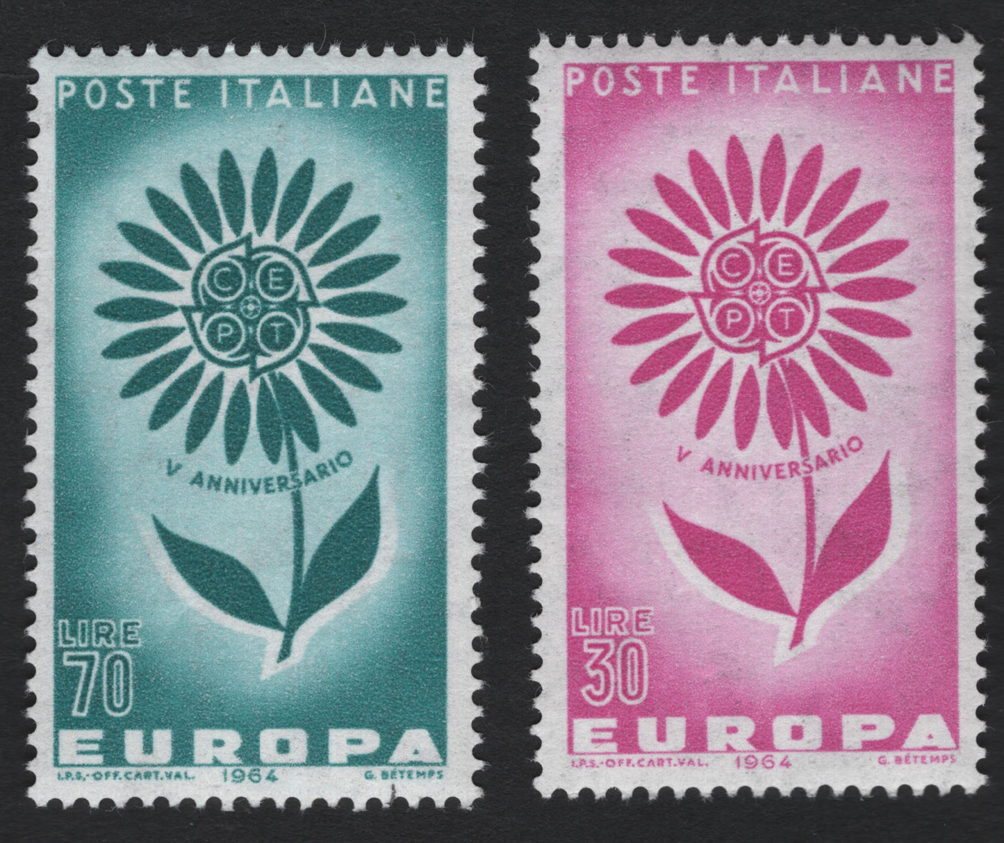 SCG5672 - Italy 1964 Europa – 5th Anniversary of CEPT