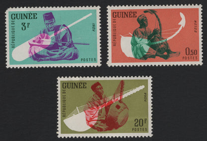 SCG5673 - Guinea – Traditional Musical Instruments (Koni, Bolon, Kora) – 1960s Issue