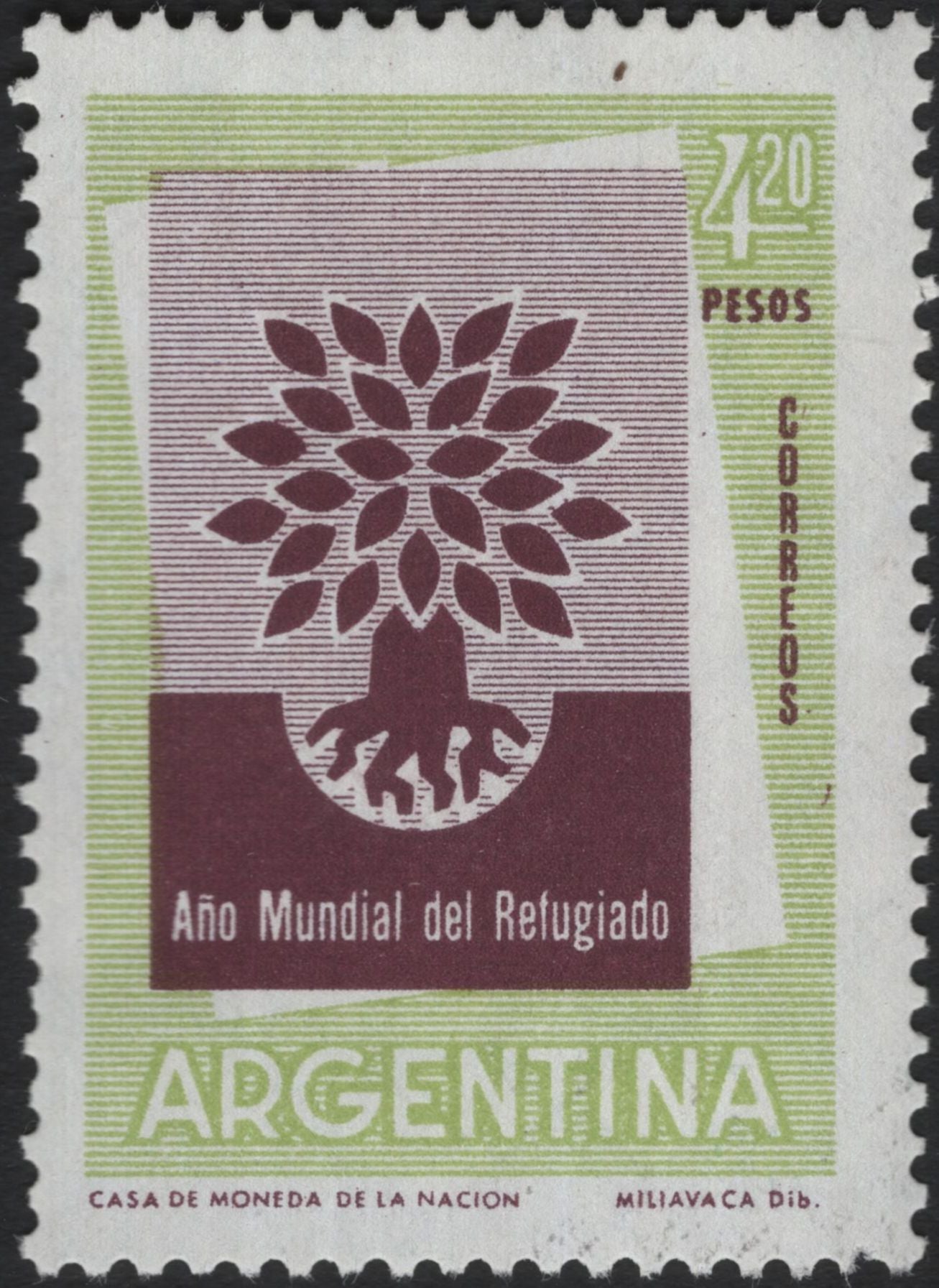 SCG5674 - Argentina 1960 – World Refugee Year Stamps