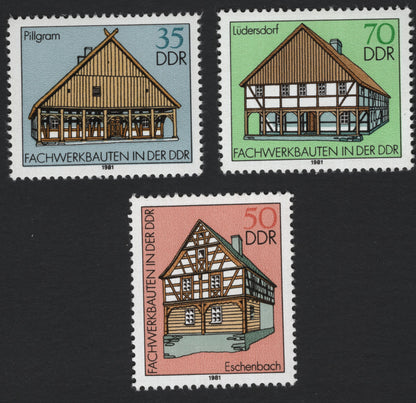 SCG5676 - DDR 1981 – Fachwerkbauten in der DDR (Timber-Framed Buildings) Set