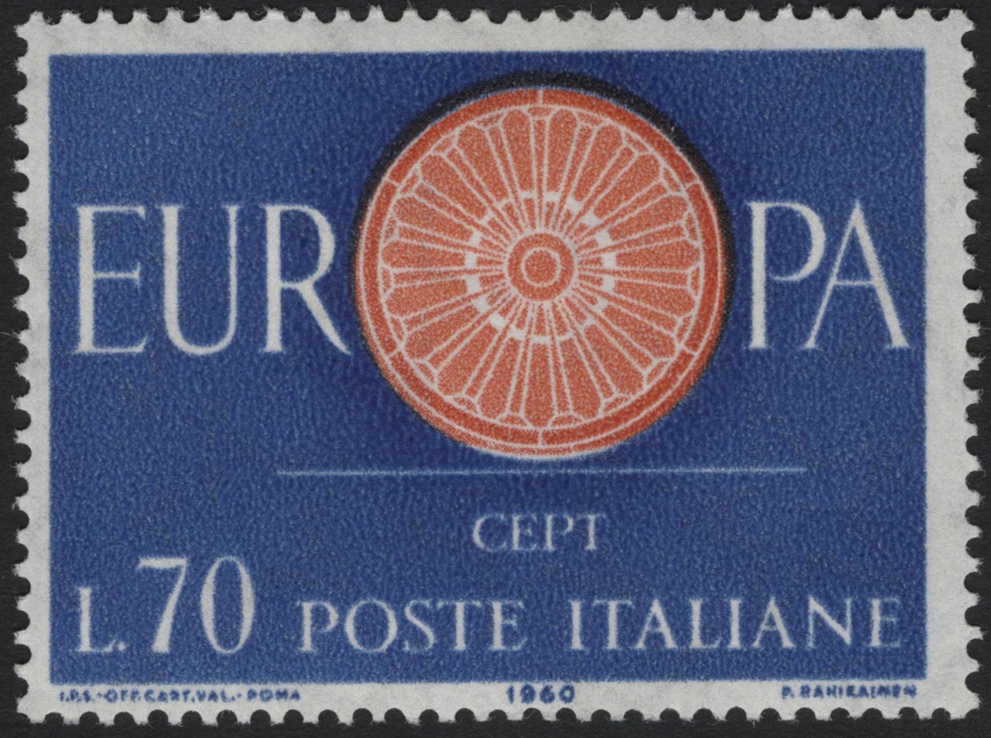 SCG5677 - Italy 1960 Europa CEPT Stamps – The Wheel of Cooperation