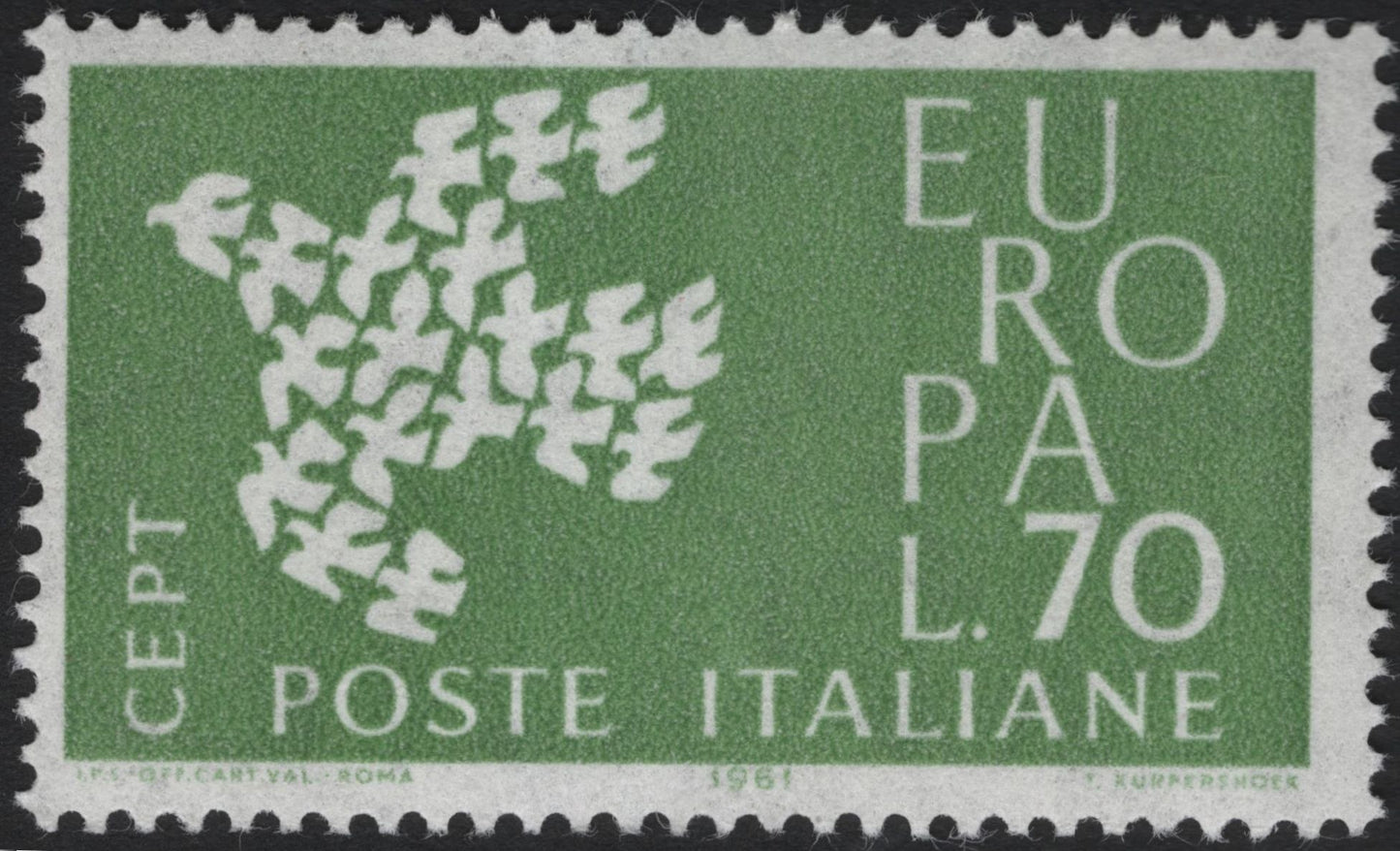 SCG5687 - Italy 1961 Europa (CEPT) Issue – Flight of Unity