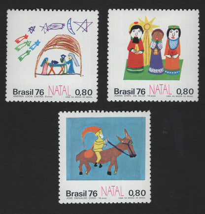 SCG5634 - 🇧🇷 Brazil 1976 – Children’s Drawings Christmas Issue