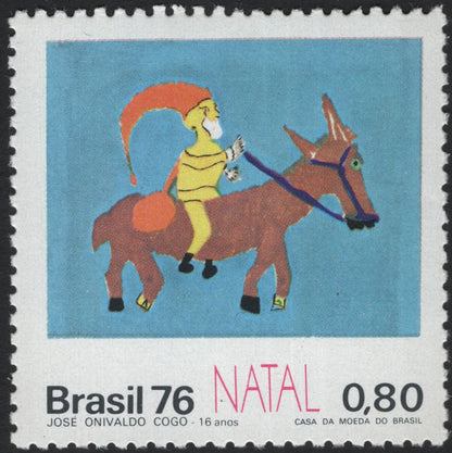 SCG5634 - 🇧🇷 Brazil 1976 – Children’s Drawings Christmas Issue