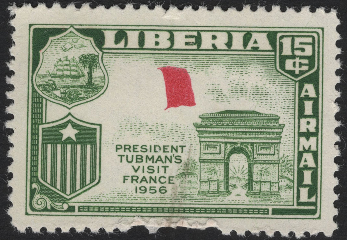 SCG5635 - Philatelic Entry: Liberia 1956 – President Tubman’s Visit to Europe