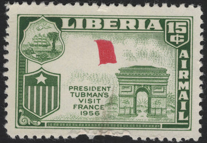 SCG5635 - Philatelic Entry: Liberia 1956 – President Tubman’s Visit to Europe