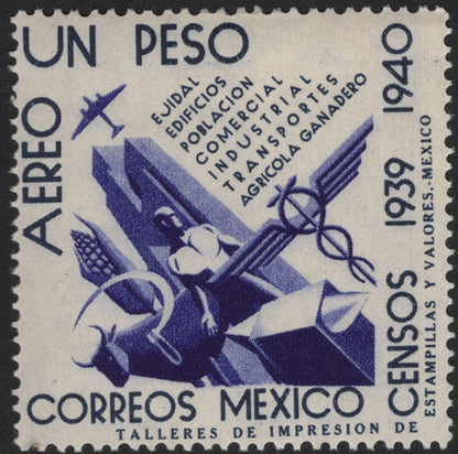 SCG5632 - Mexico 1940 – Airmail Census Series