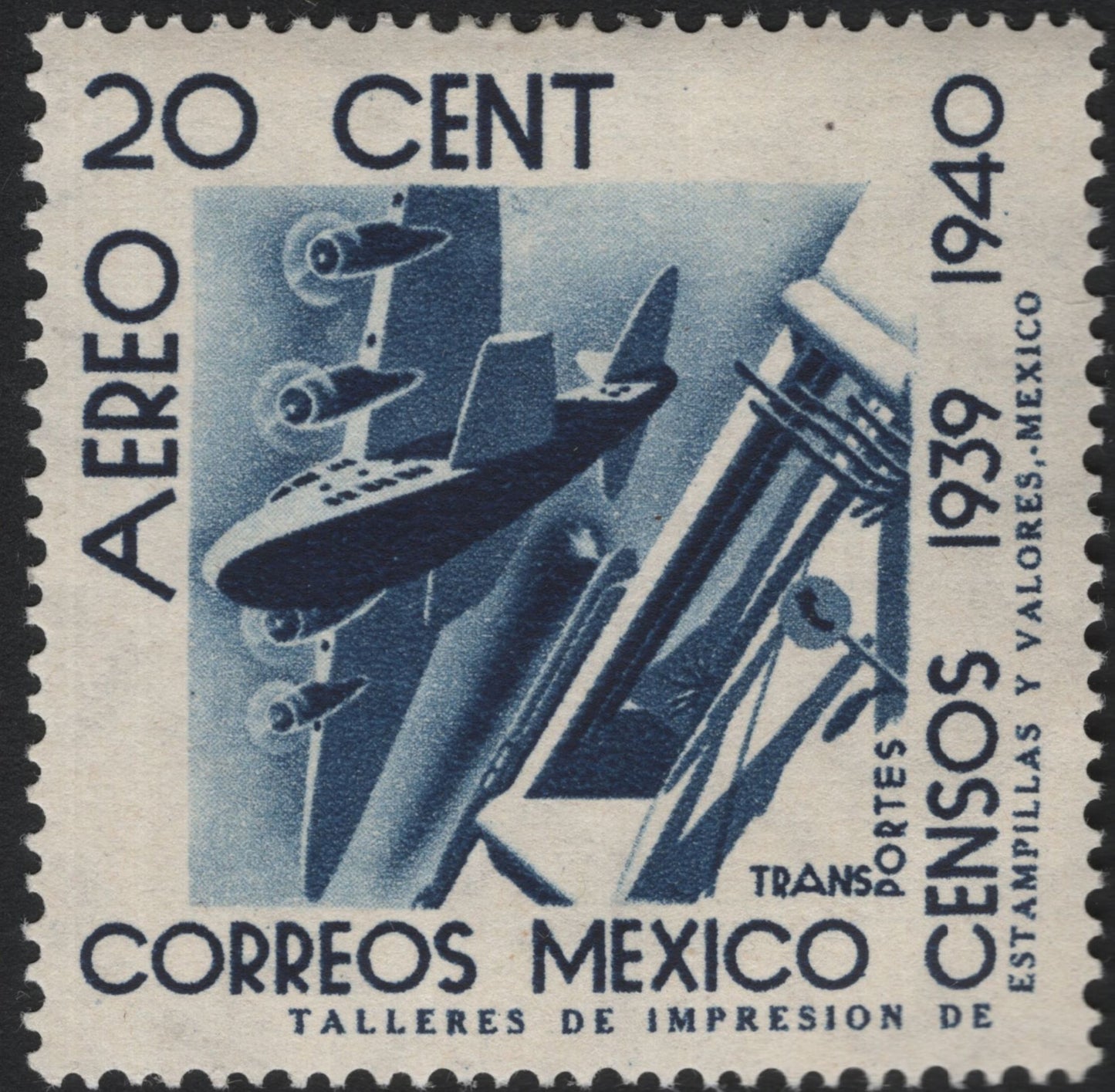SCG5632 - Mexico 1940 – Airmail Census Series
