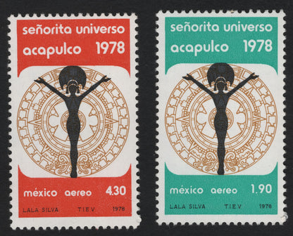 SCG5636 - Philatelic Entry — Mexico 1978 “Señorita Universo Acapulco” Airmail Issue