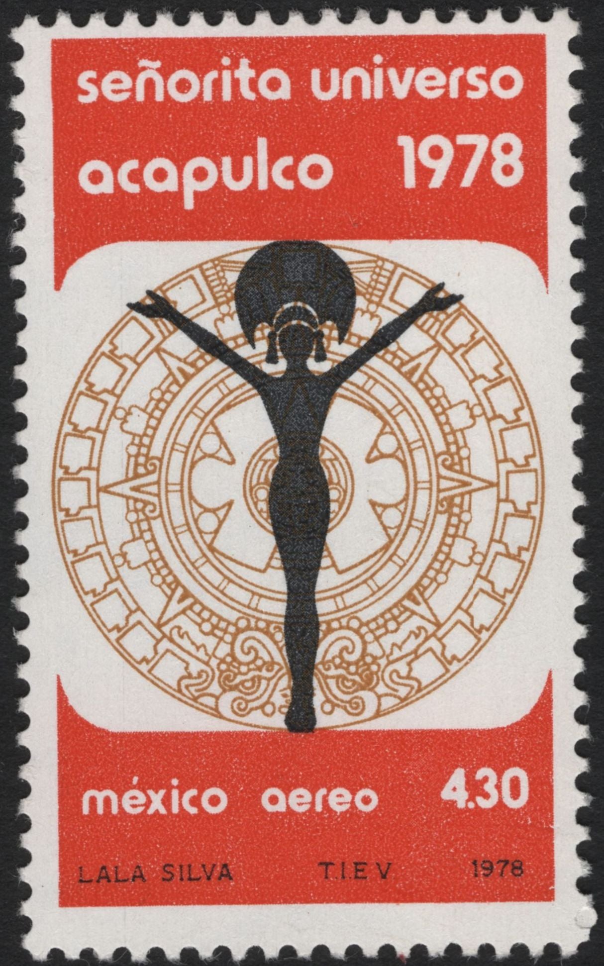 SCG5636 - Philatelic Entry — Mexico 1978 “Señorita Universo Acapulco” Airmail Issue