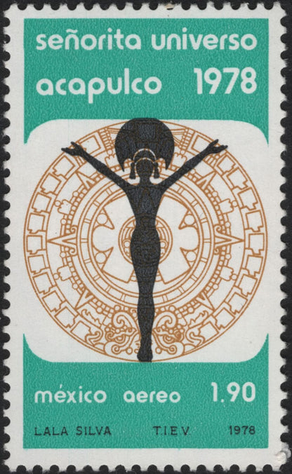 SCG5636 - Philatelic Entry — Mexico 1978 “Señorita Universo Acapulco” Airmail Issue