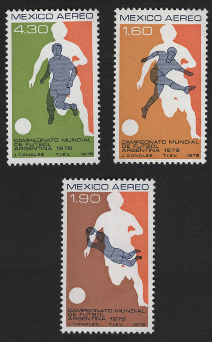 SCG5637 - 🇲🇽 Mexico 1978 – World Cup Argentina Airmail Set
