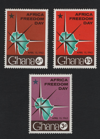 SCG5638 - Ghana 1962 “Africa Freedom Day” Commemorative Set