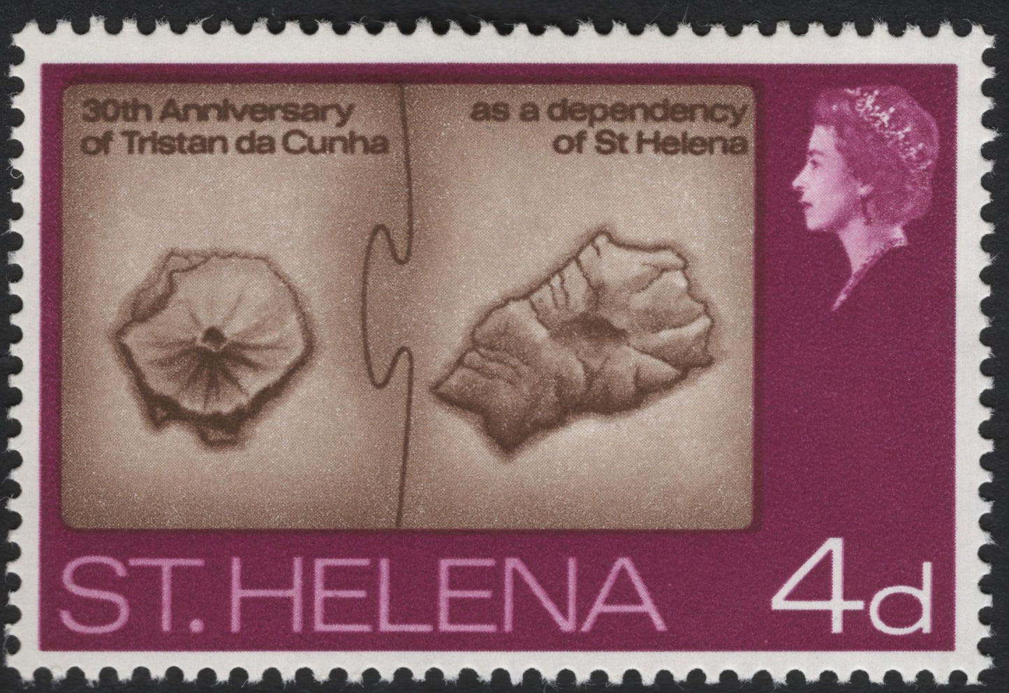 SCG5652 - St. Helena – 30th Anniversary of Tristan da Cunha as a Dependency (1962)