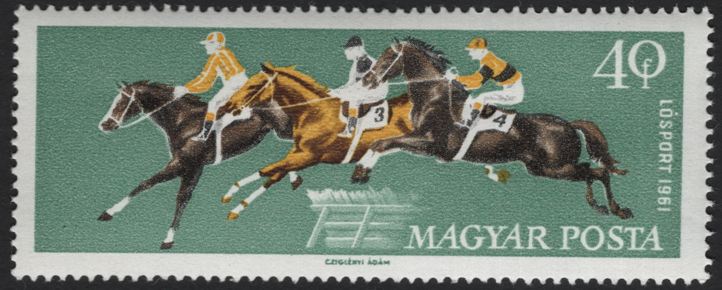SCG5653 - Hungary 1961 Horse Racing Set