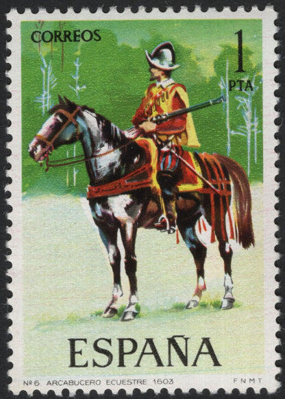 SCG5731 - Philatelic Catalog Entry – Spain (España) Mounted Soldiers Series