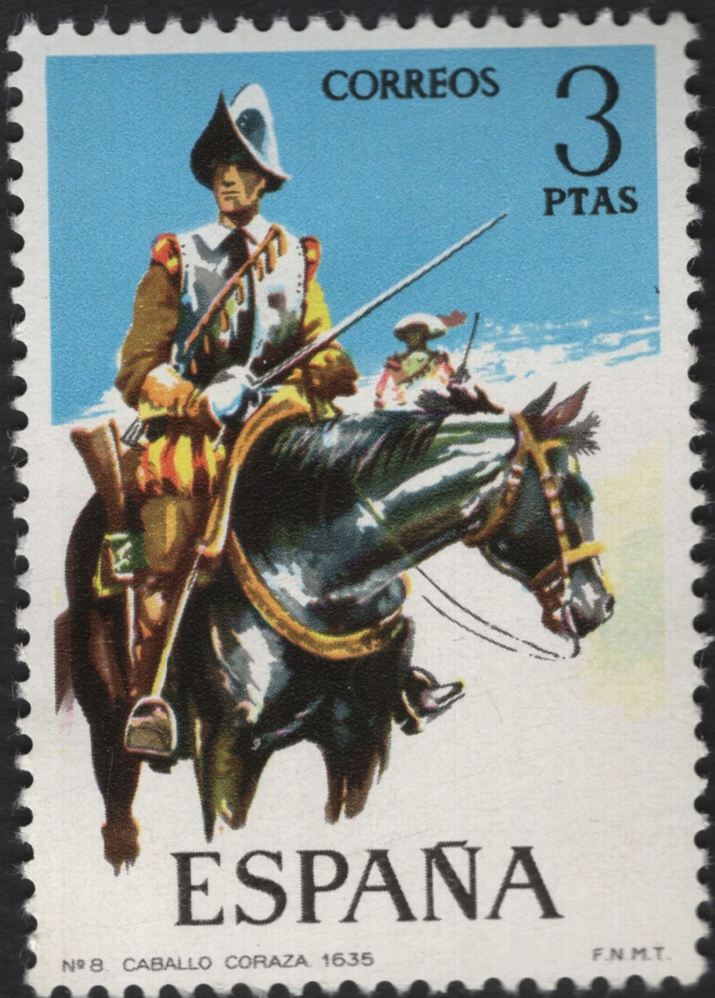 SCG5731 - Philatelic Catalog Entry – Spain (España) Mounted Soldiers Series