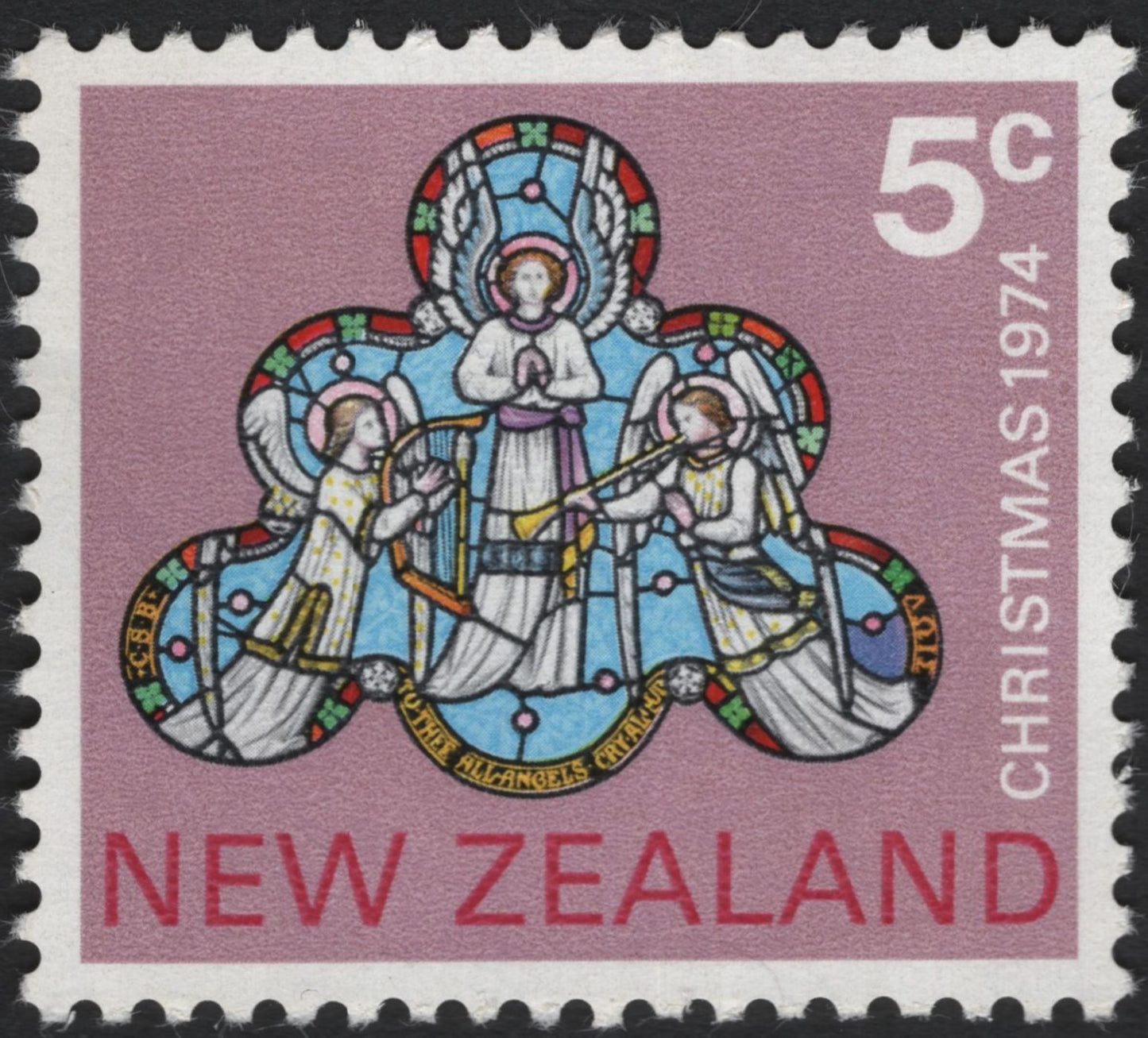 SCG5703 - New Zealand 1974 Christmas Stamps – “Adoration of the Magi” and “Angels in Glory”