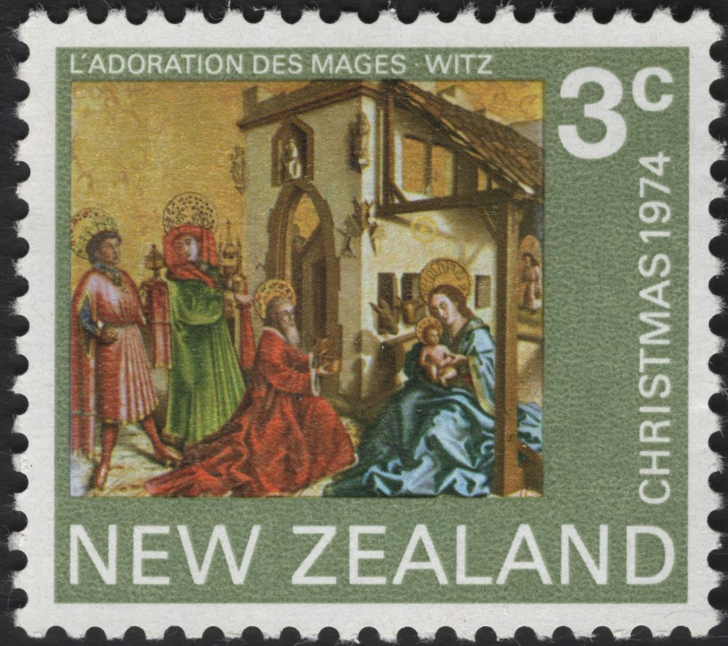 SCG5703 - New Zealand 1974 Christmas Stamps – “Adoration of the Magi” and “Angels in Glory”