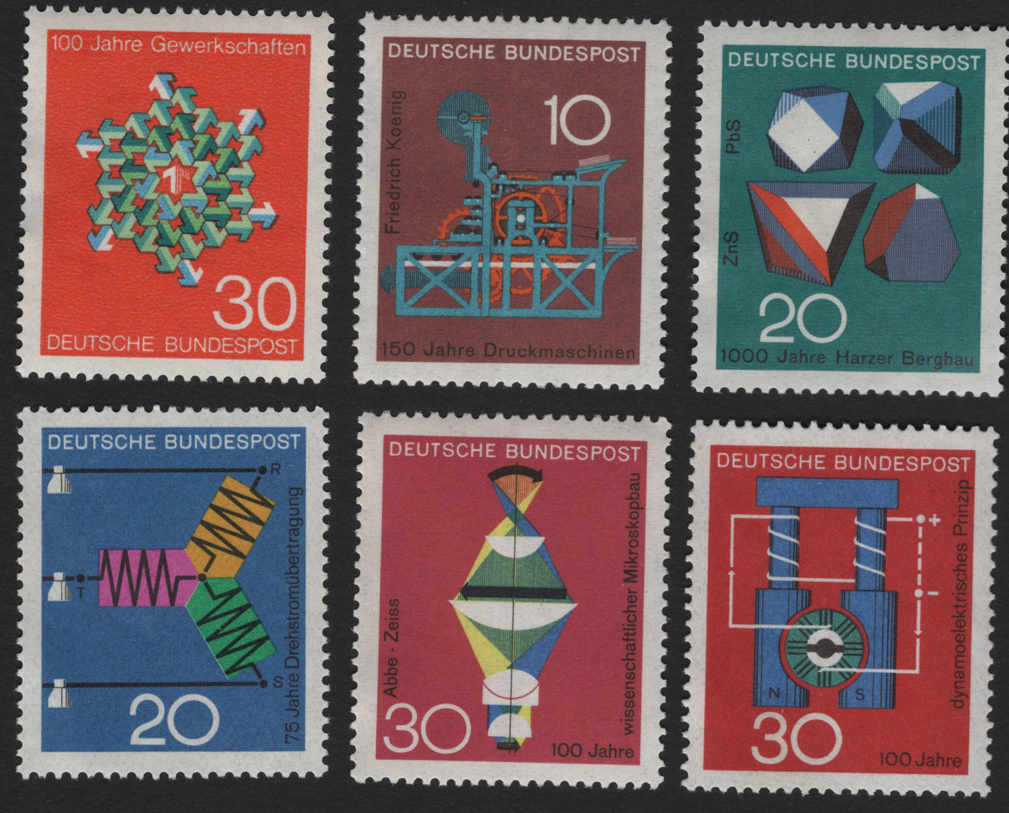 SCG5708 - Germany 1969–70 Industrial & Scientific Achievements Set