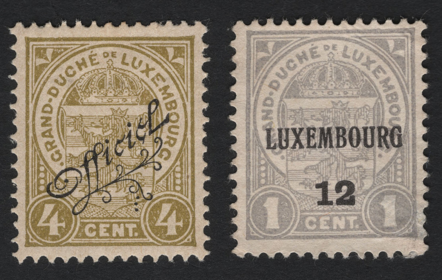 SCG5724 - 🇱🇺 Luxembourg Official & Overprinted Issues (Early 20th Century)