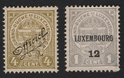SCG5724 - 🇱🇺 Luxembourg Official & Overprinted Issues (Early 20th Century)