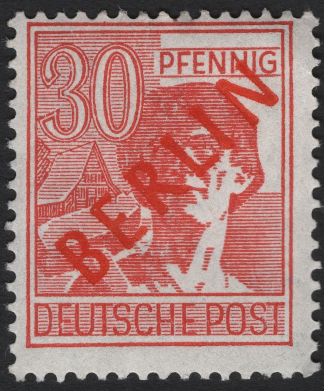 SCG5701 - Berlin 30 Pfennig “Worker” Overprint (1949)