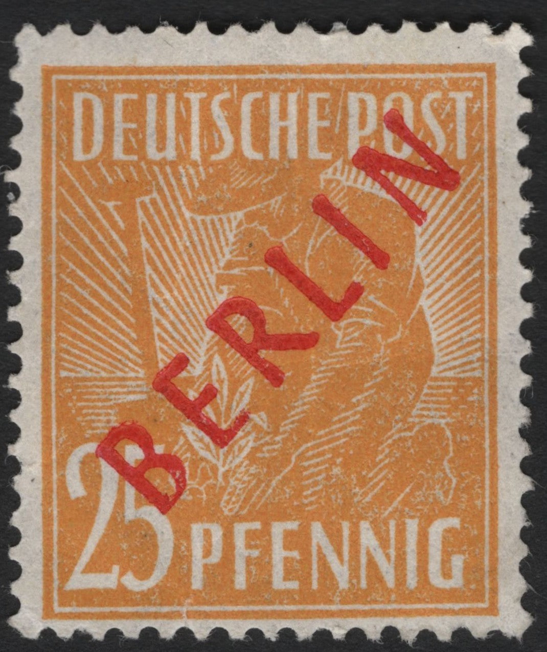 SC5699 - Berlin Overprint – 25 Pfennig Worker (1948)
