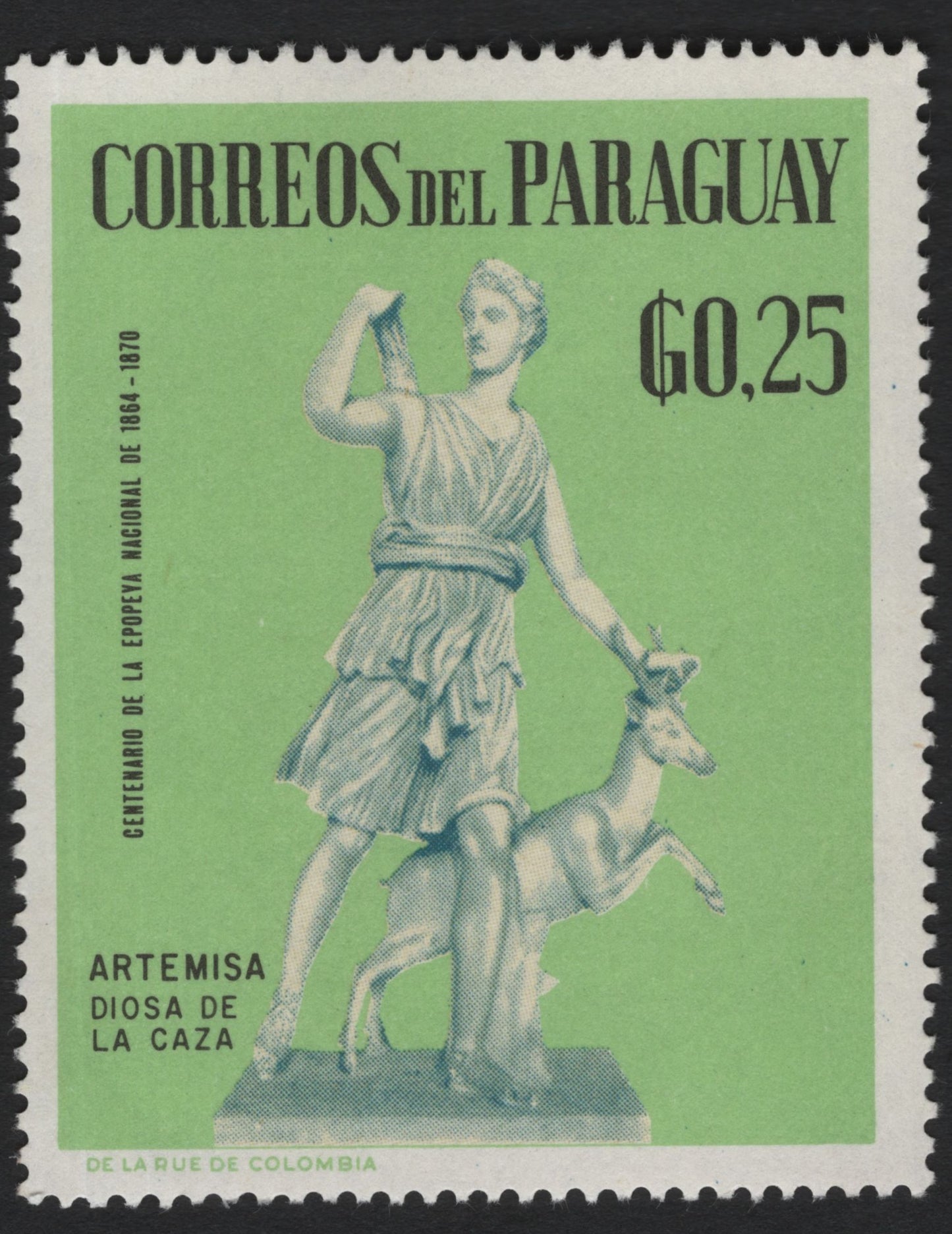 SCG5716 - Paraguay 1970 – Greek Sculpture Centenary Issue
