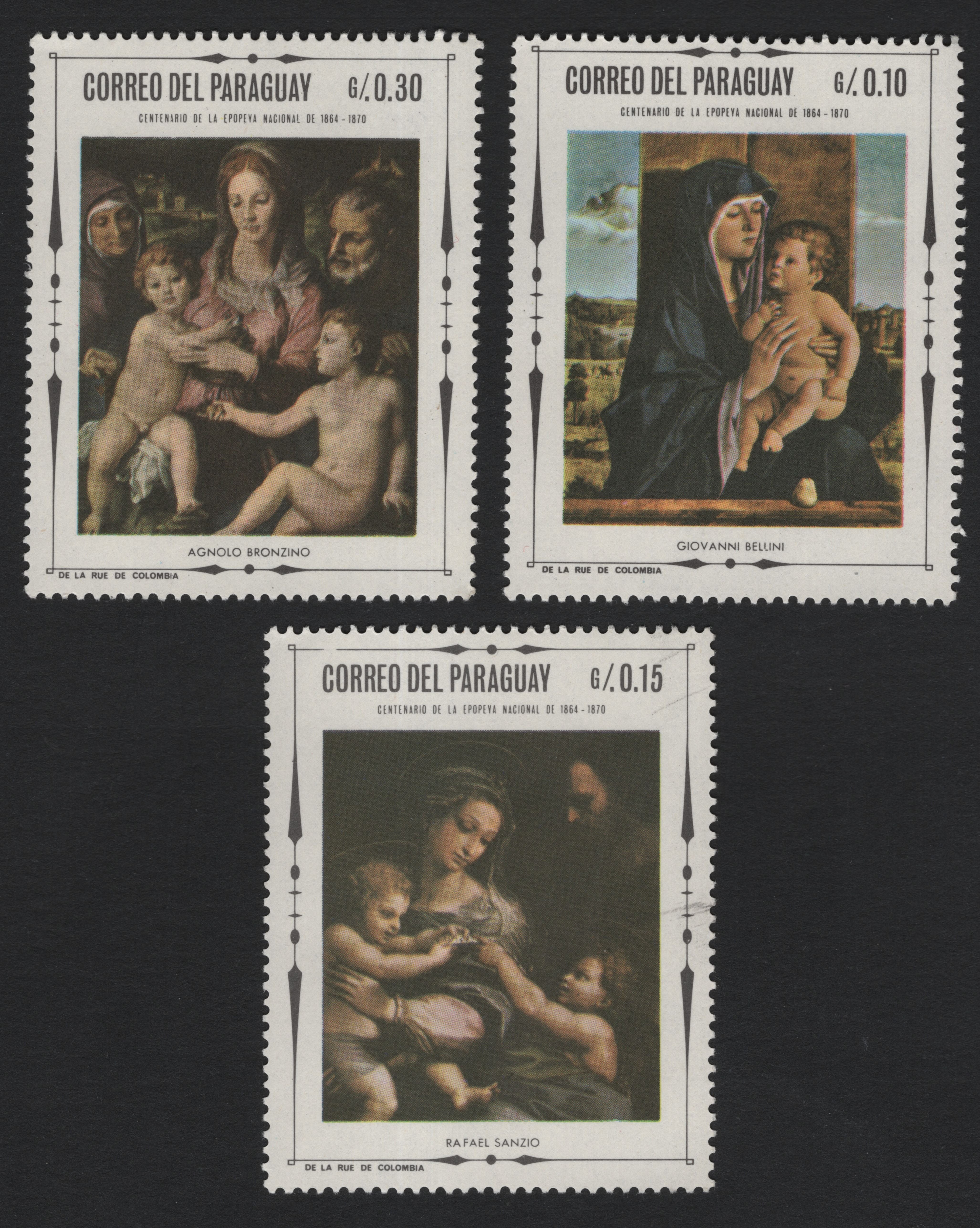 Paraguay 1870 First Issue "Lion" Stamp Centenary